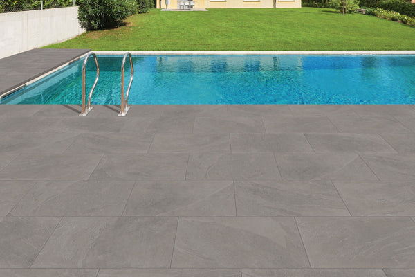 Acmite Silver Outdoor Porcelain Paver - R11 Anti-Slip