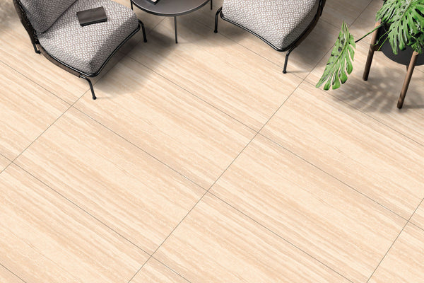 Golden Travertino Outdoor Porcelain Paver - R11 Anti-Slip